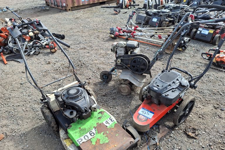 1X TRIMMER, 1X ROTAVATOR, 1X ETESIA MOWER 