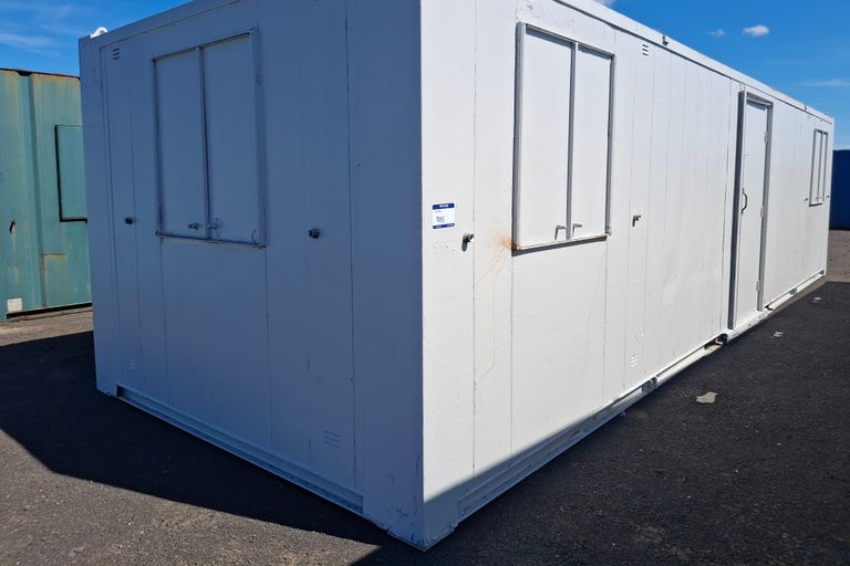 CABIN - 32 X 10 HIGH SECURE OFFICE UNIT WITH SINK 
